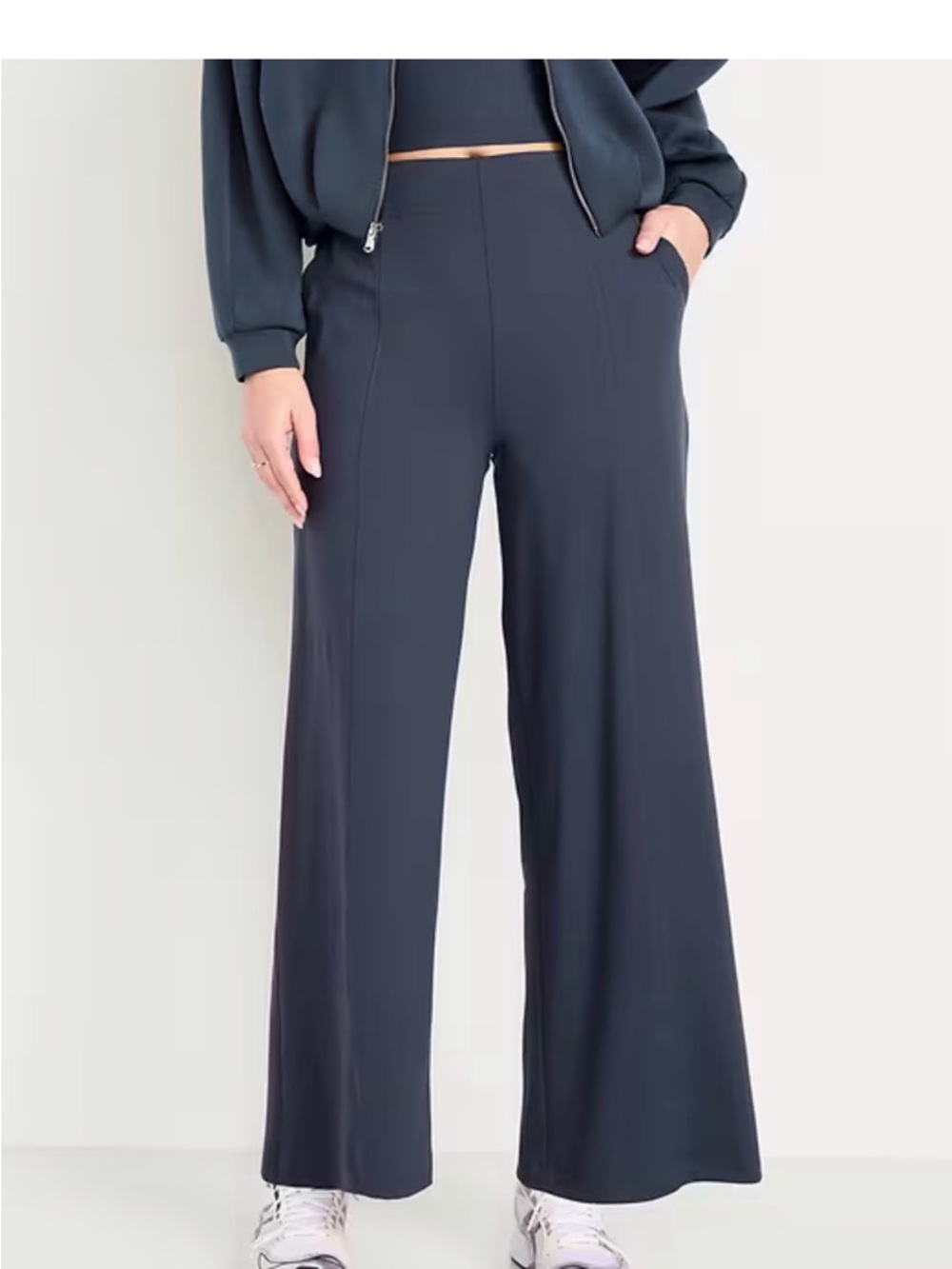Old Navy High Waisted Power Soft Trouser Pants - Dusk Navy